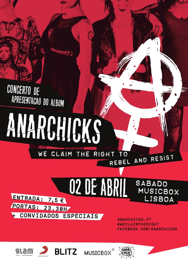 Anarchicks actuam no MusicBox em Lisboa com convidados surpresa