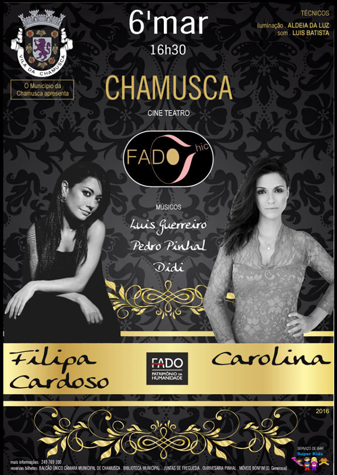 Carolina e Filipa Cardoso abrem terceira edição de Fado Chic na Chamusca