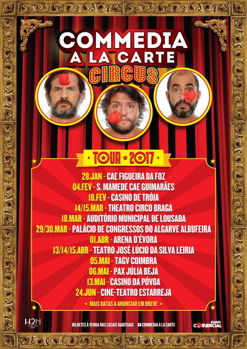 Commedia a la Carte em digressão nacional com “Circus”