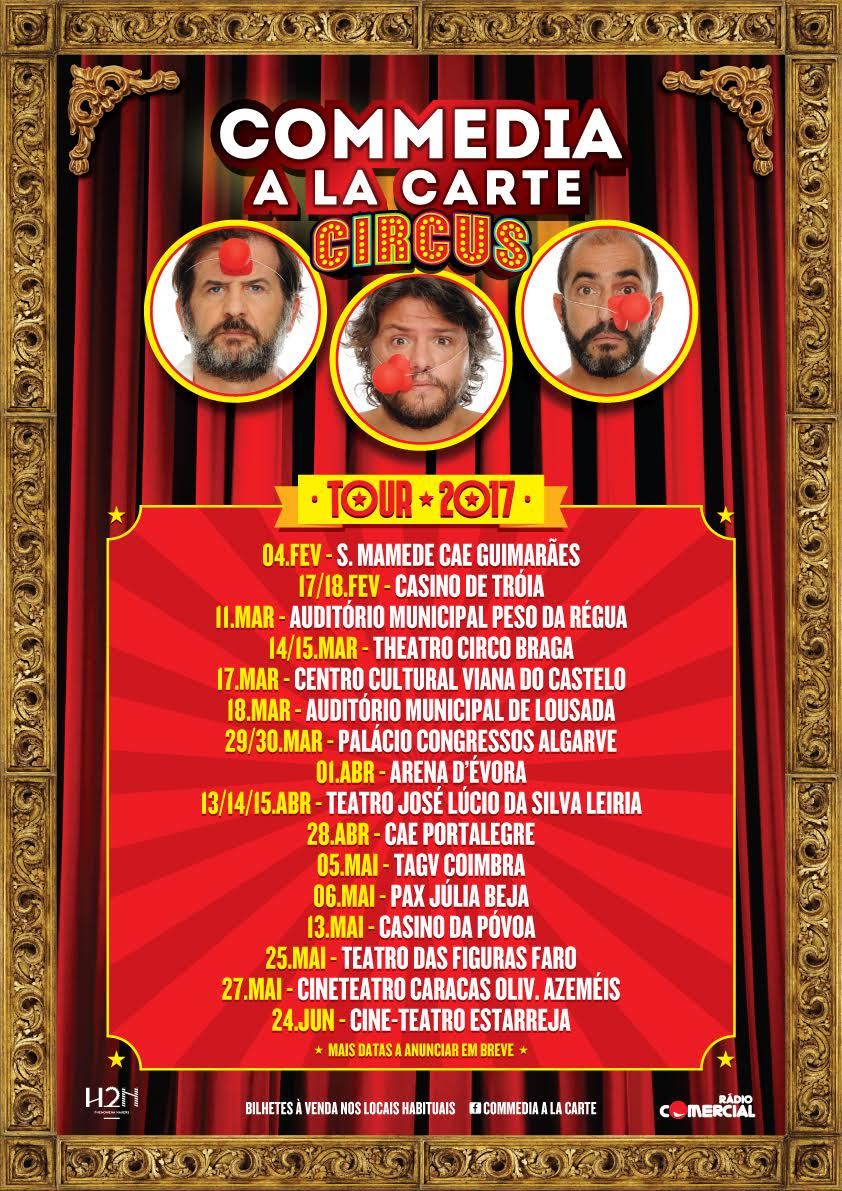 Commedia a la Carte apresenta Circus em Guimarães 