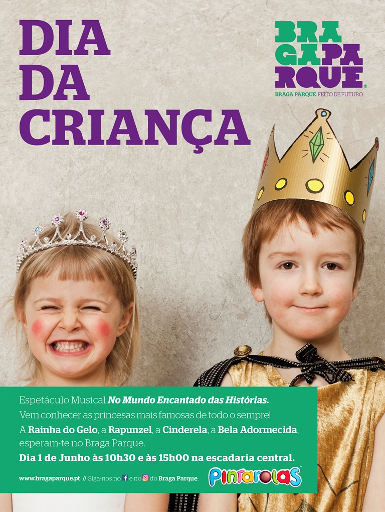 Braga Parque: Histórias de encantar e Princesas assinalam o Dia da Criança