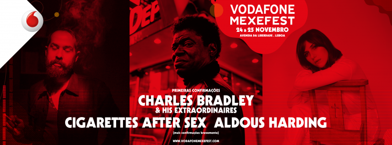 Cartaz do Vodafone Mexefest com as primeiras confirmações