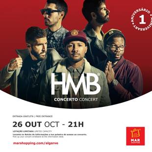 HMB actuam na comemoração do 1º aniversário do MAR Shopping Algarve