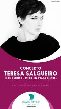Teresa Salgueiro actua no GaiaShopping