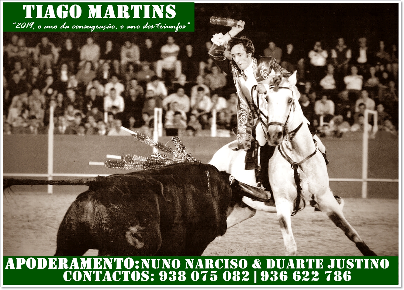 Nuno Narciso e Duarte Justino apoderam cavaleiro Tiago Martins