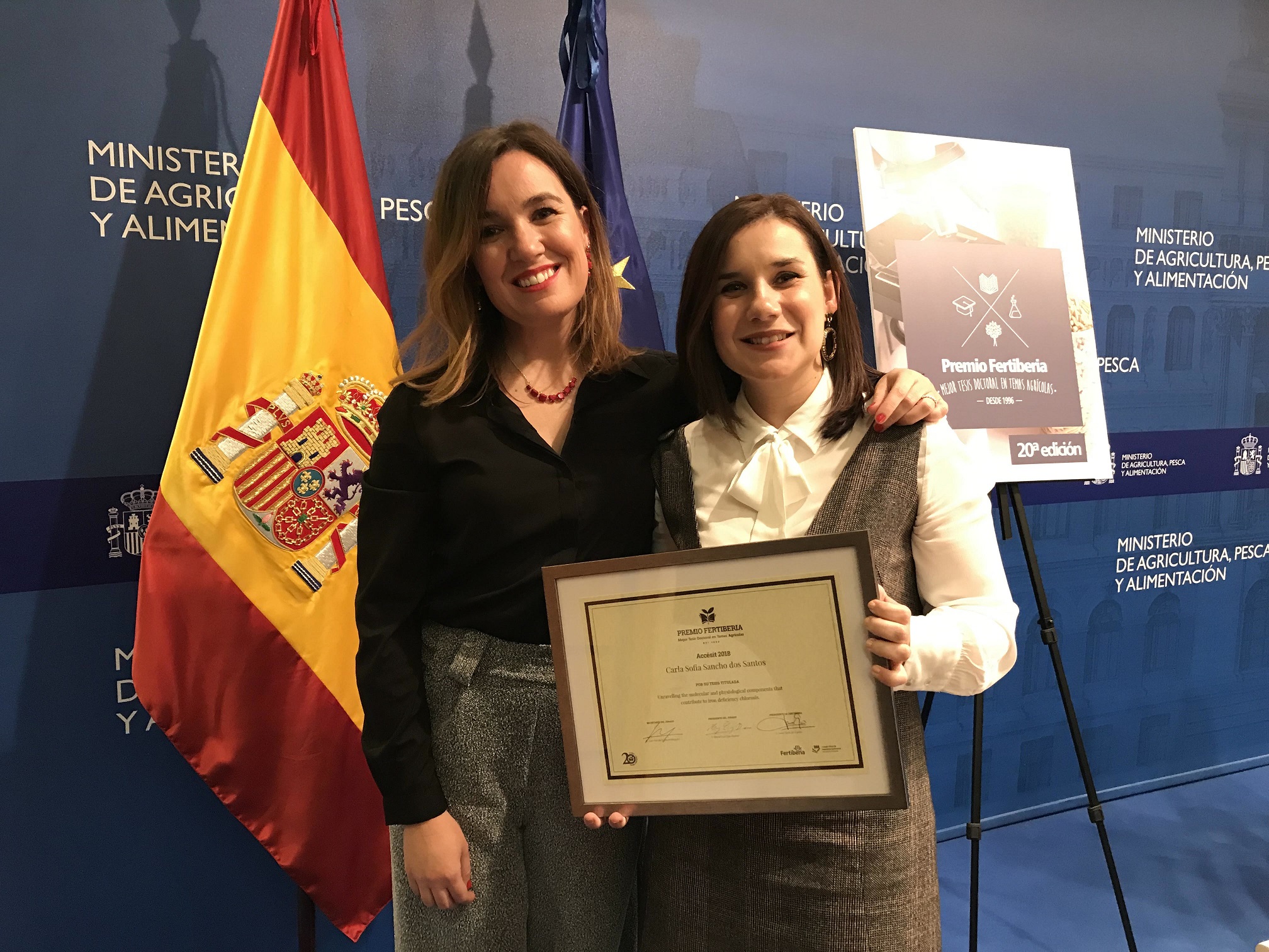 Portuguesa com a melhor tese de doutoramento em temas agrícolas da Península Ibérica