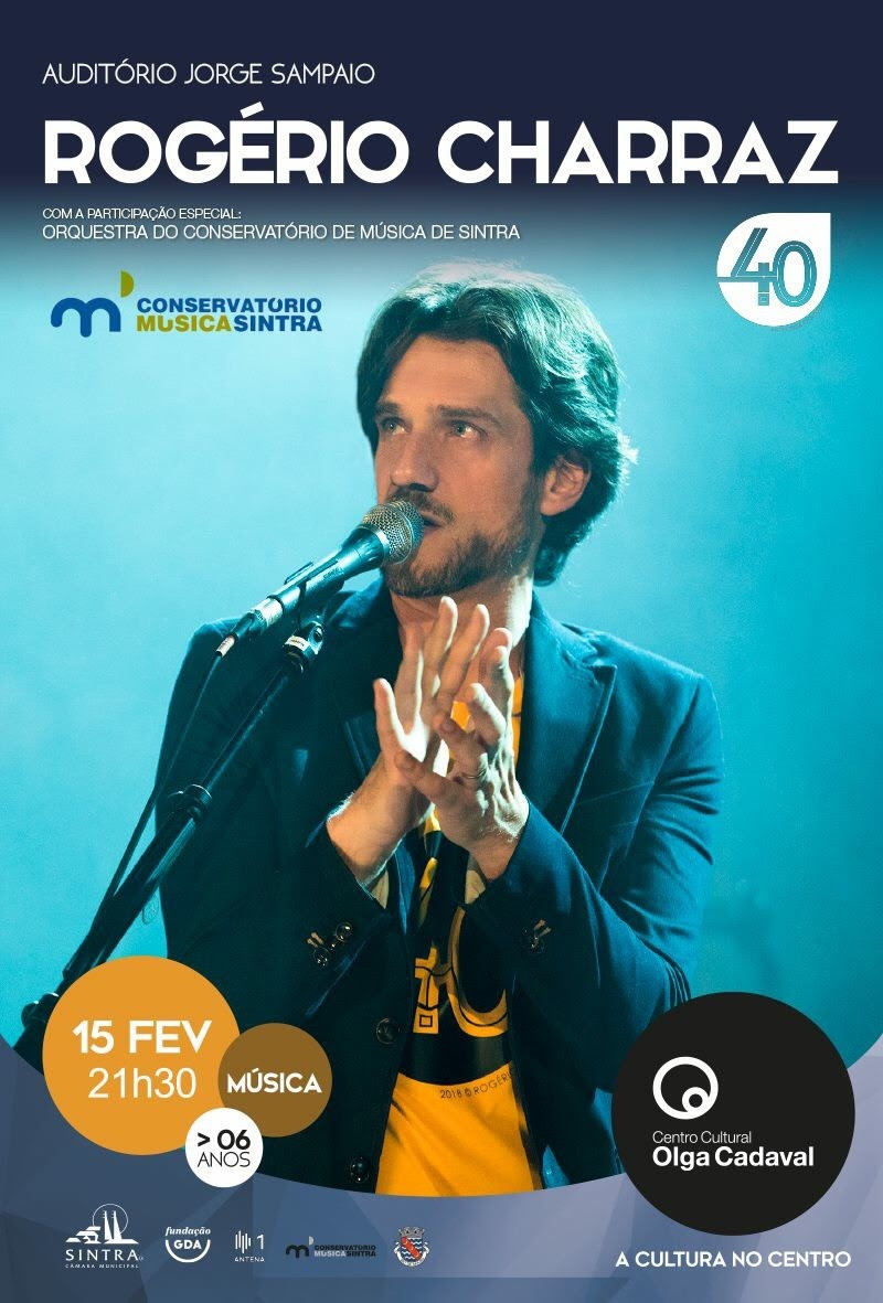 Rogério Charraz convida Orquestra do Conservatório de Música de Sintra para concerto no Olga Cadaval