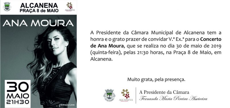 Ana Moura actua em Alcanena, na quinta-feira de Ascensão