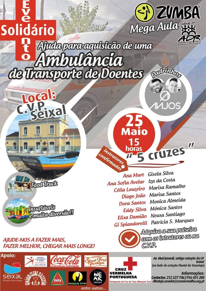 Anjos são padrinhos de evento solidário da Cruz Vermelha Portuguesa, no Seixal