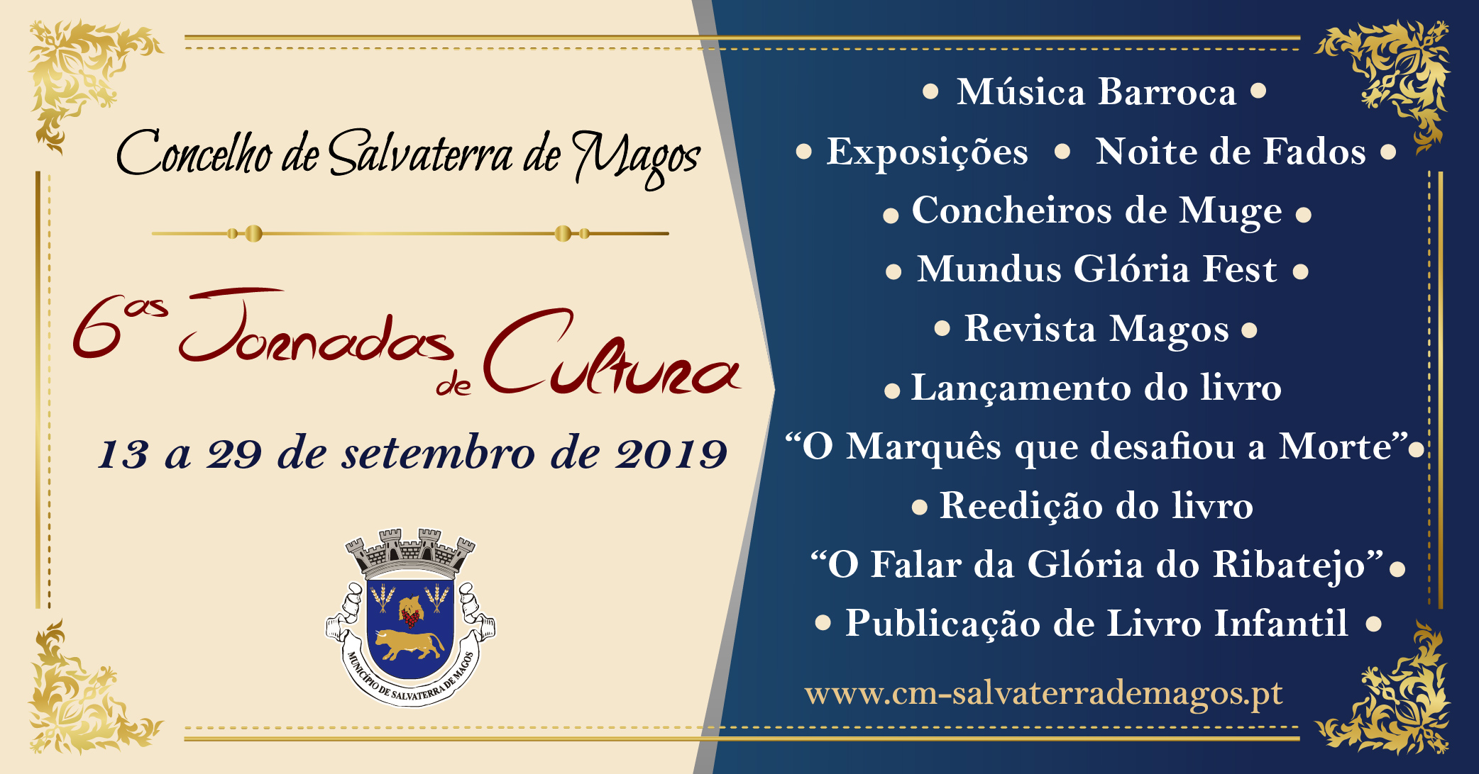 Jornadas da Cultura, em Salvaterra de Magos, com vasto programa
