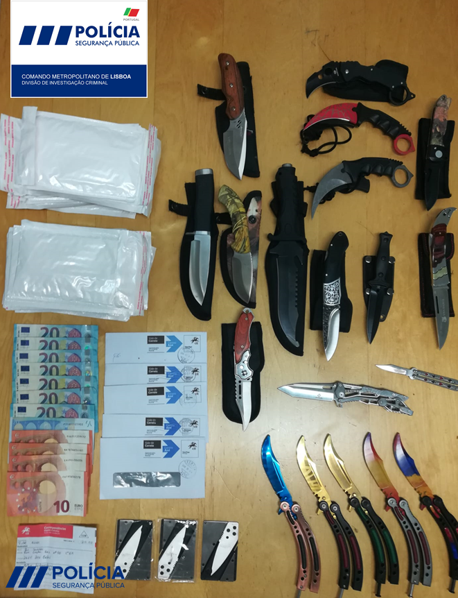 Carnide: PSP deteve homem por tráfico de armas