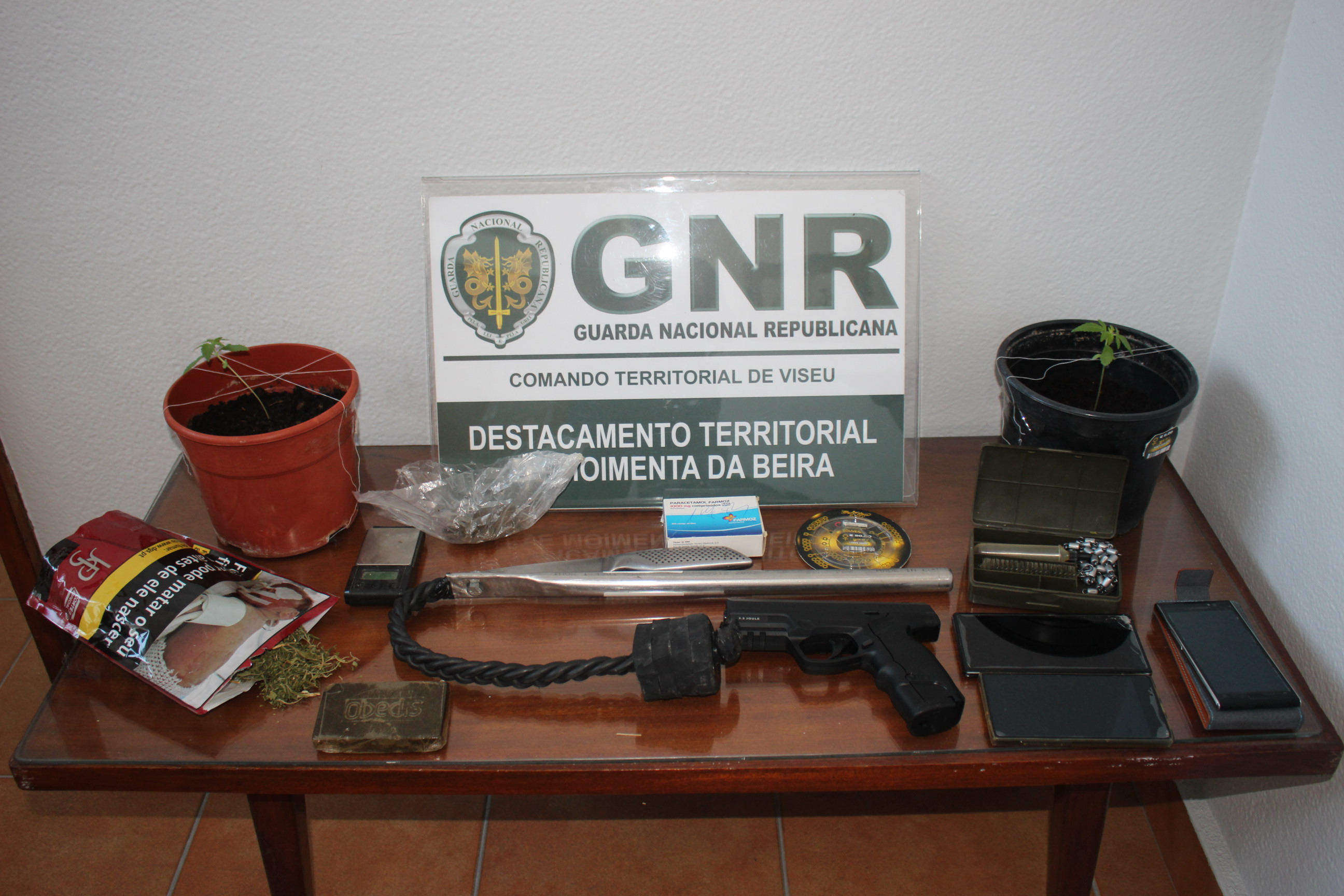 GNR desmantelou rede de droga, detendo 11 pessoas e apreendendo 261 doses de haxixe