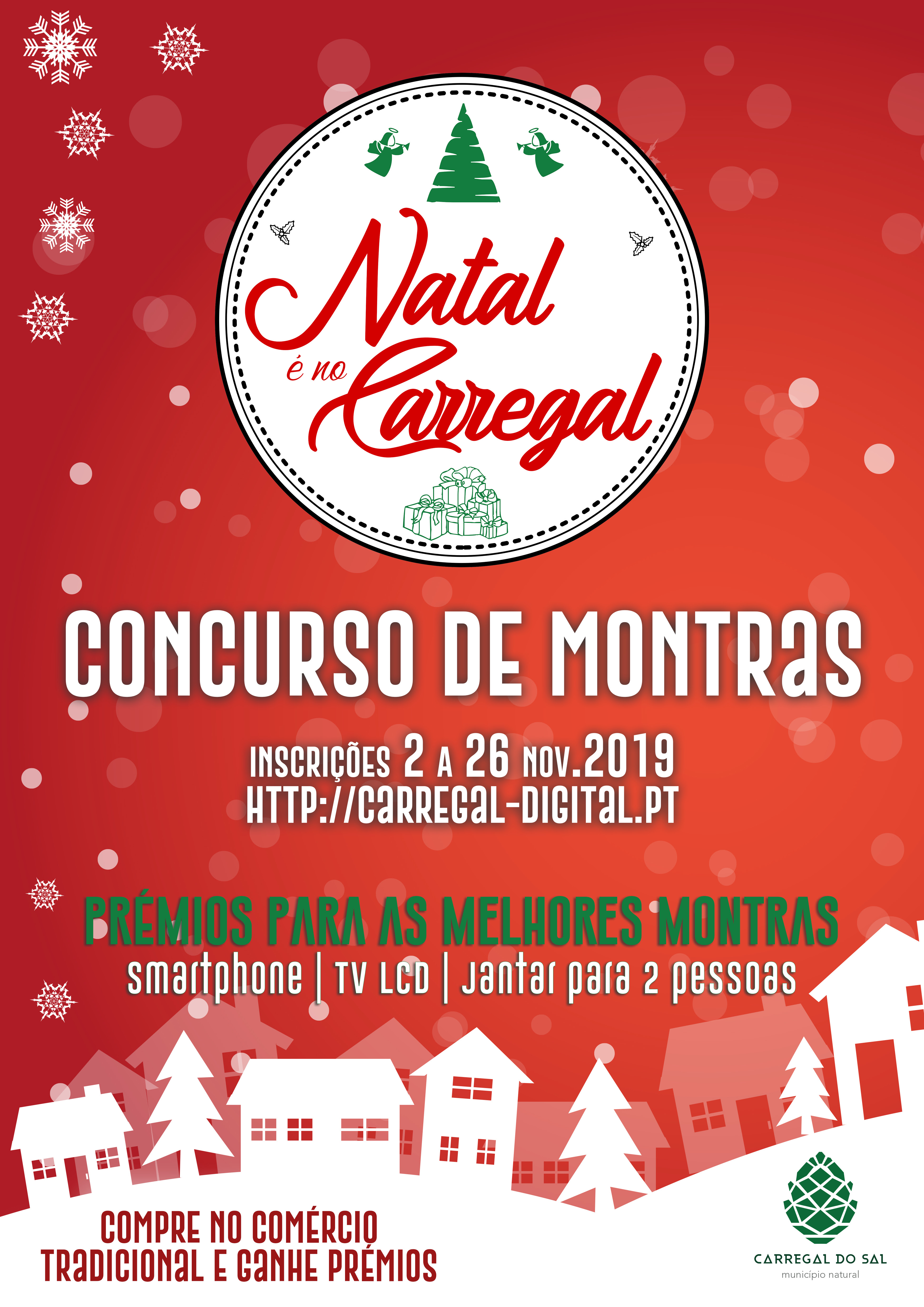 Câmara Municipal de Carregal do Sal premeia as melhores Montra de Natal e quem comprar no comércio tradicional