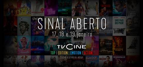 Canais TVCine estarão 3 dias em sinal aberto!