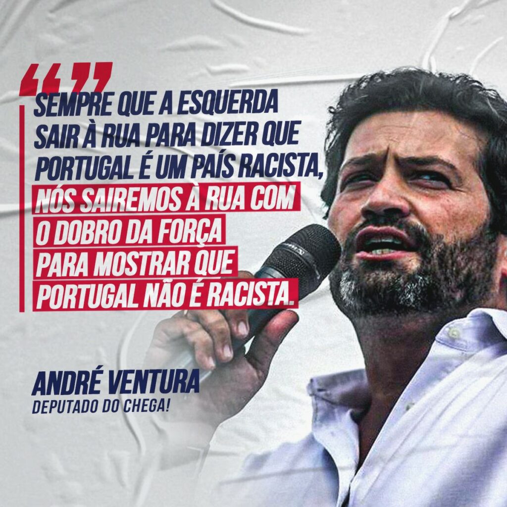 André Ventura desafia Rui Rio a marcar presença na manifestação do Chega