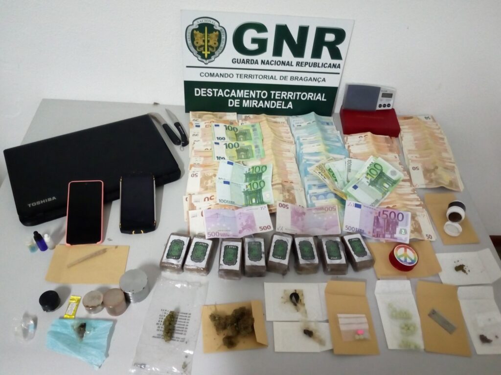 Mirandela: Detidos na A1 por tráfico de droga