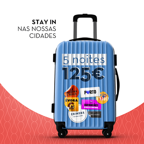 Stay Hotels lança campanha: 5 noites pelo valor de 125 euros!