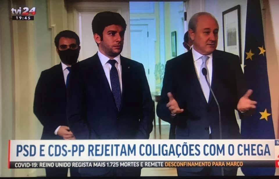 CDS e PSD bloqueiam Chega e André Ventura refere que é “o maior erro que cometeram até agora”