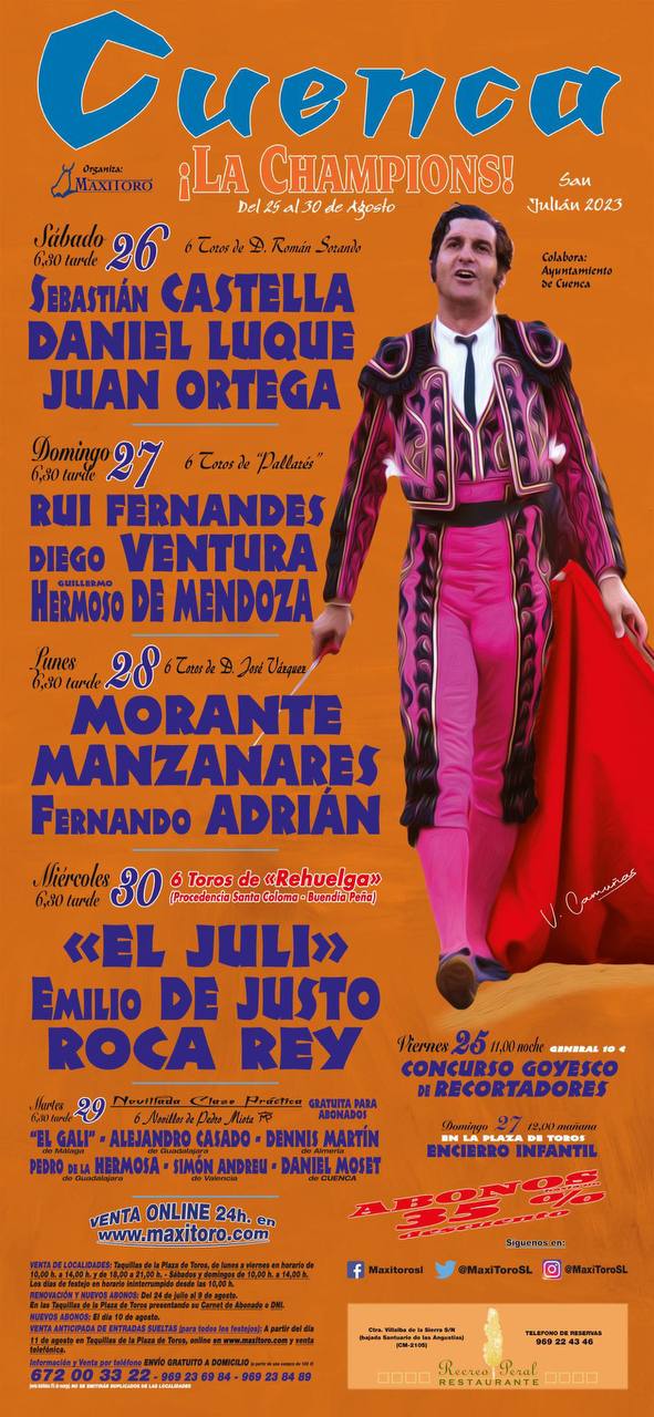 Rui Fernandes na feira taurina de Cuenca
