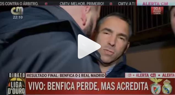 Jornalista da CMTV hostilizado e ameaçado por adeptos do Benfica após jogo com o Real Madrid