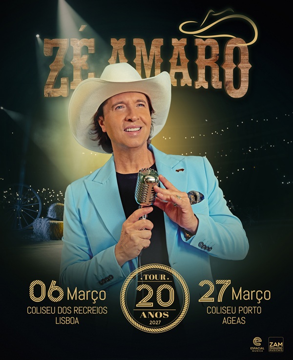 Zé Amaro celebra 20 anos de carreira com concertos especiais nos Coliseus de Lisboa e Porto