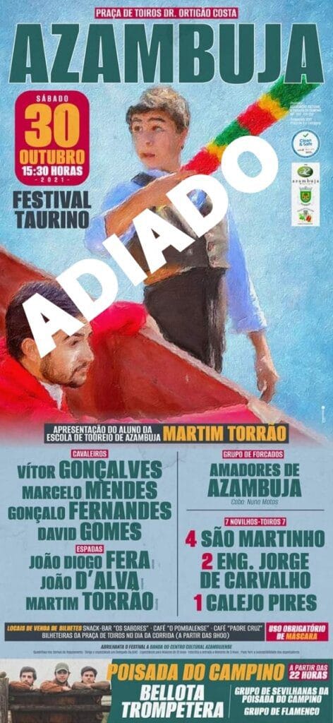 A Poisada do Campino confirma adiamento do festival taurino em Azambuja