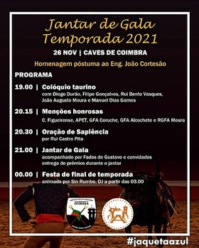 Forcados Amadores Académicos de Coimbra realizam jantar de gala e homenagem a João Cortesão