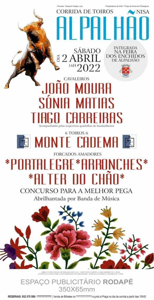 2 de Abril: João Moura, Sónia Matias e Tiago Carreiras em Alpalhão