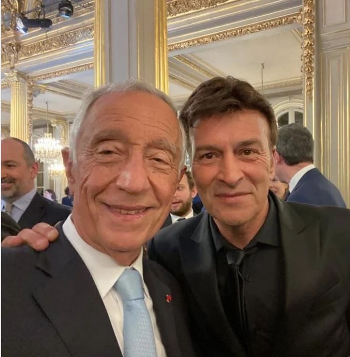 Tony Carreira convidado por Macron para jantar em que participou Marcelo Rebelo de Sousa