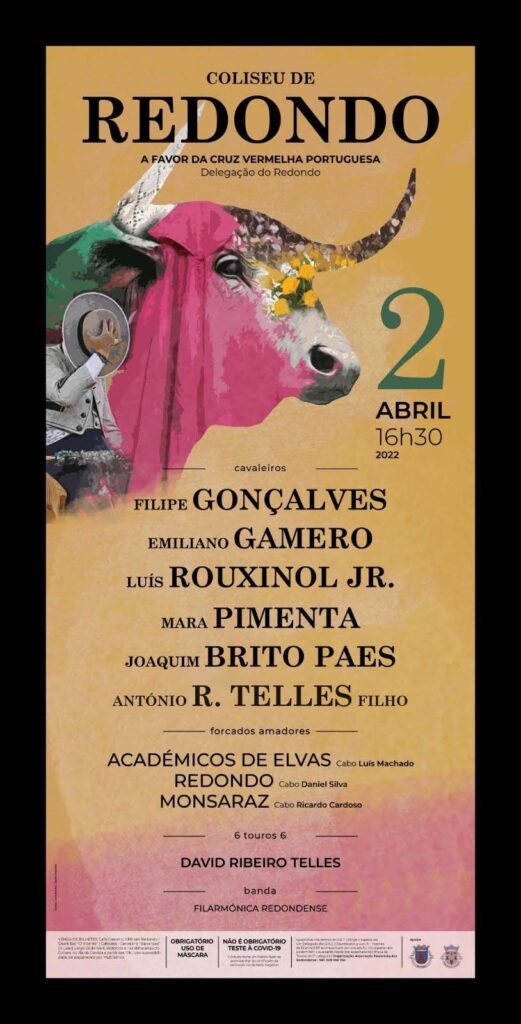 Festival Taurino no Coliseu de Redondo a 2 de Abril
