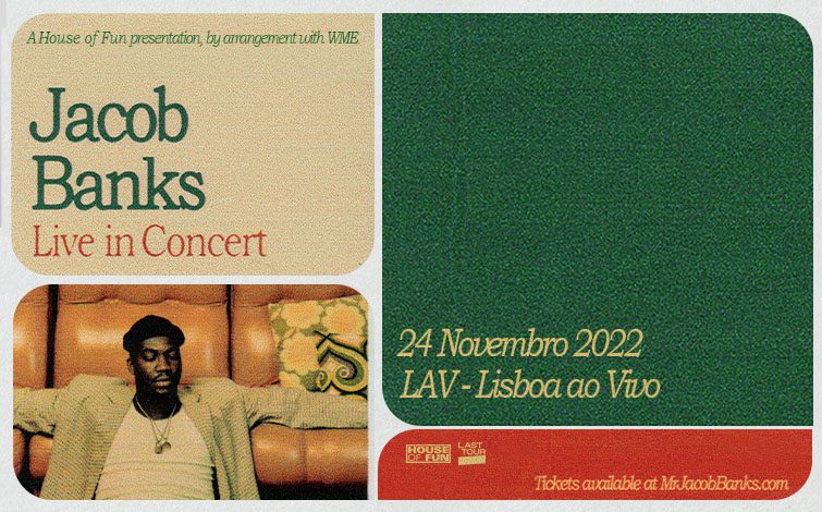 Jacob Banks anuncia concerto no LAV-Lisboa ao Vivo