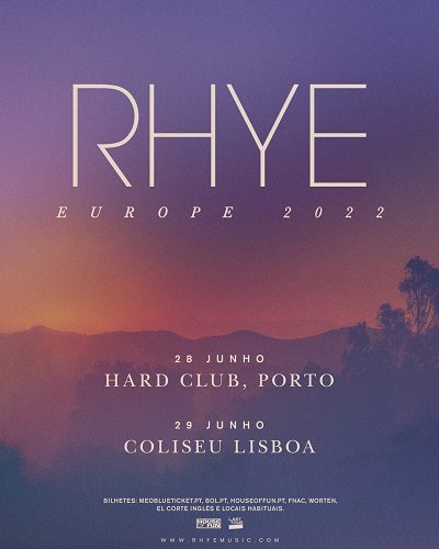 RHYE anuncia concerto em Portugal