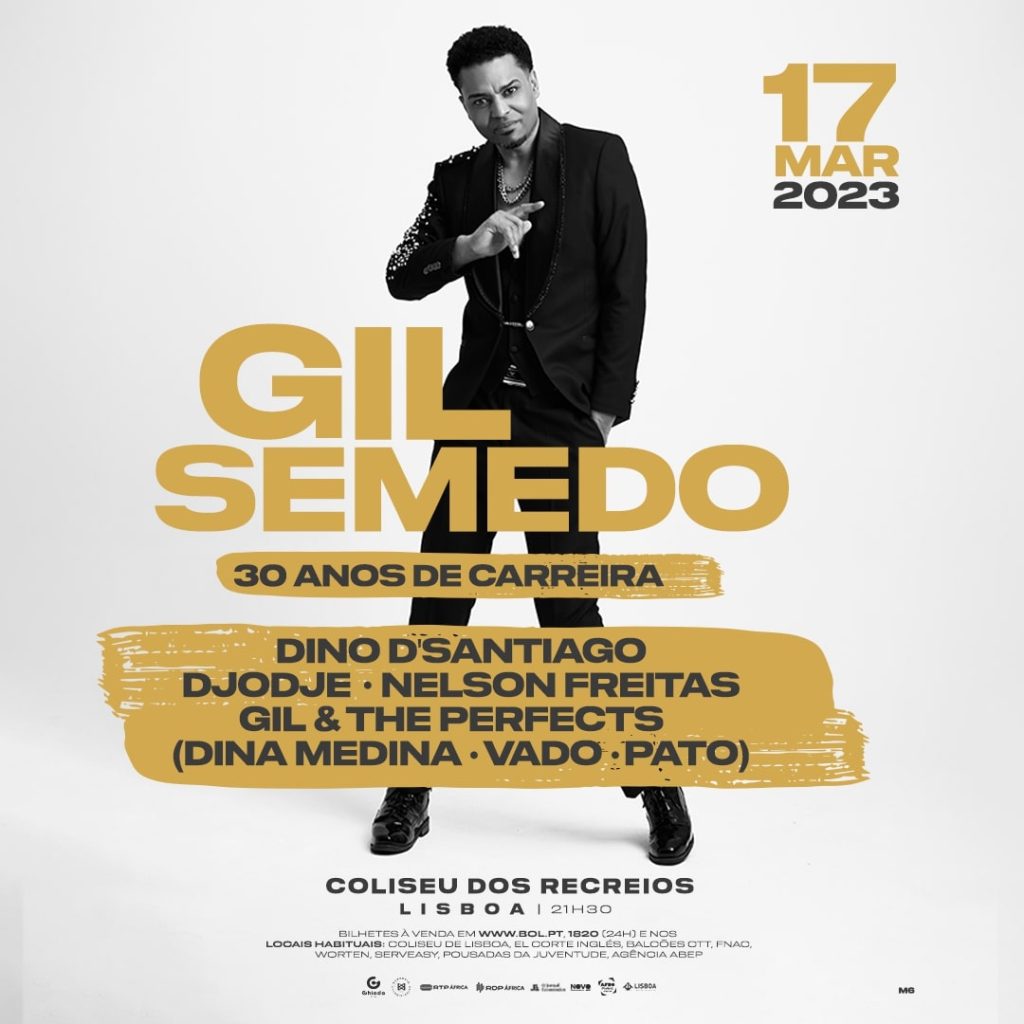 Dino d’Santiago, Nelson Freitas, Vado e Pato são convidados de Gil Semedo no Coliseu dos Recreios