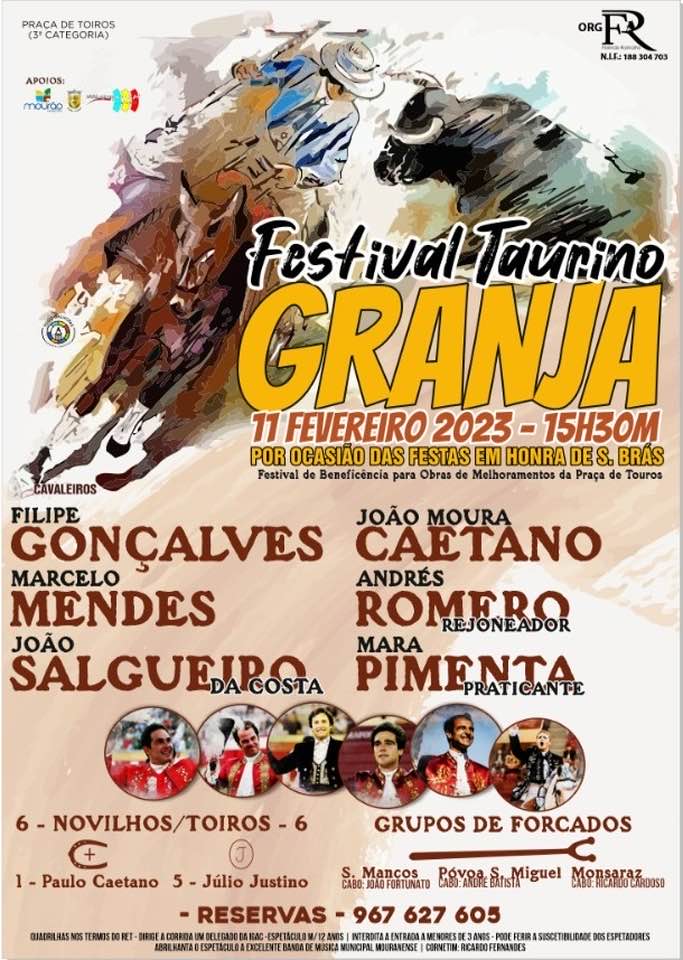 Festival Taurino na Granja com cartel rematado