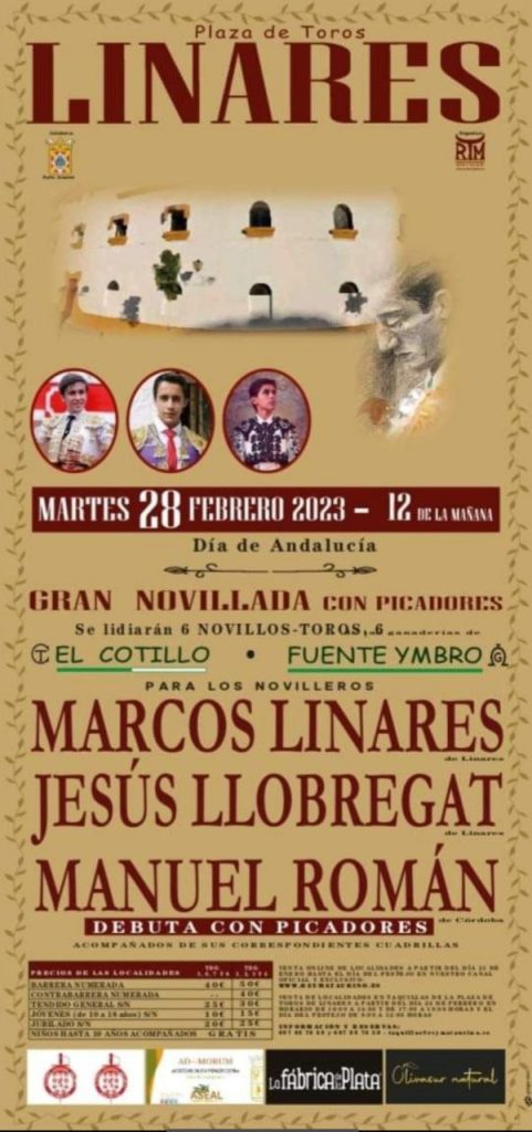 Novilhada em Linares a 28 de Fevereiro
