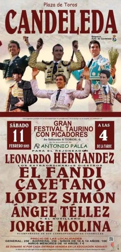 Festival Taurino em Candeleda a 11 de Fevereiro