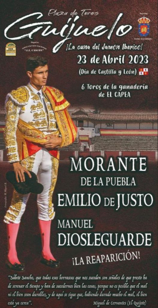 Morante, Justo e Diosleguarde em Guijuelo
