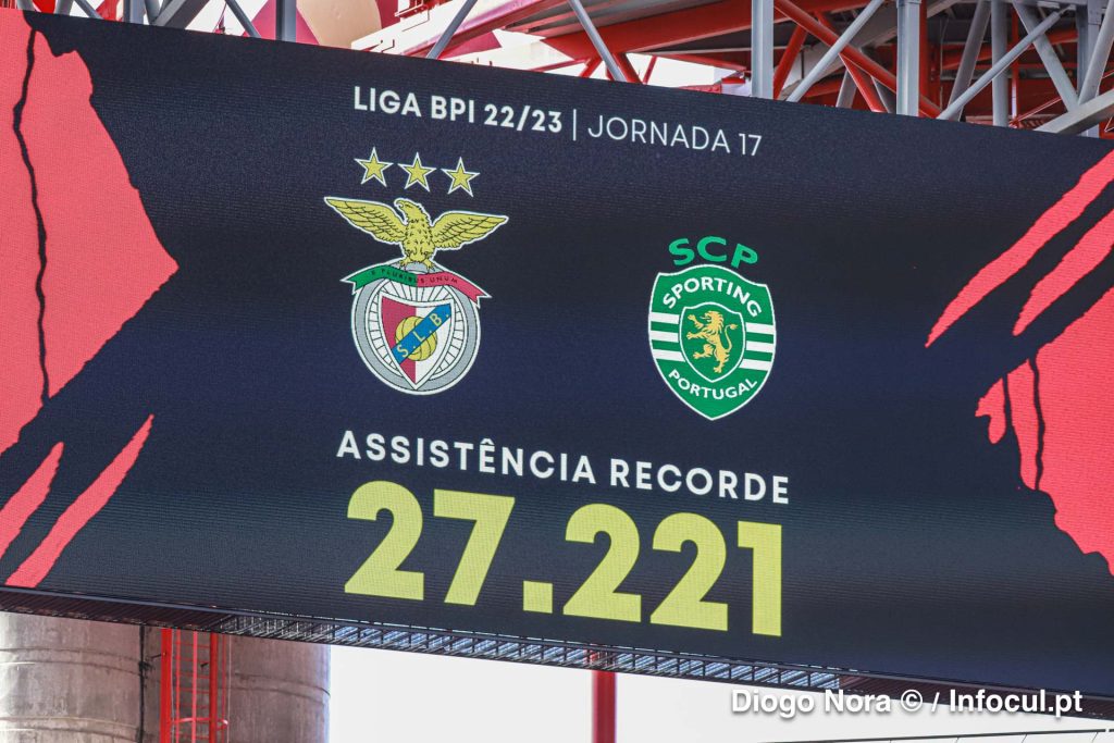 Tarde histórica no Estádio da Luz: 27.221 espectadores no derby lisboeta e com vitória sportinguista