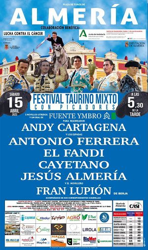 Festival Taurino Misto em Almería a 15 de Abril