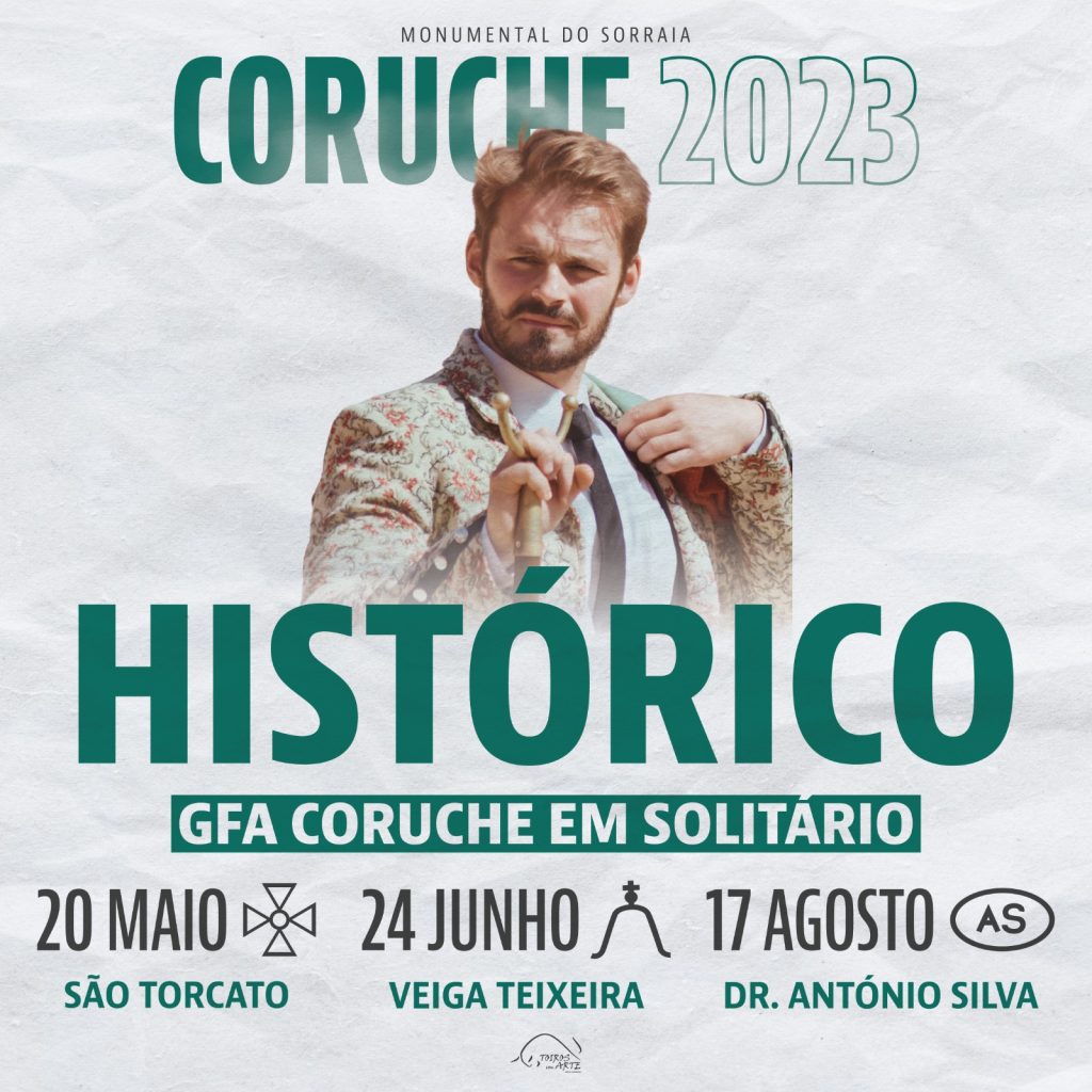 Forcados Amadores de Coruche pegam 3 corridas em solitário na sua terra