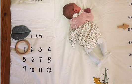 Leonor Seixas celebra primeiro mês da filha Júlia