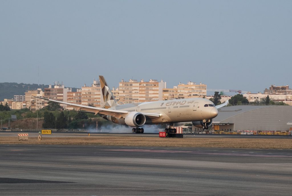 Aeroporto de Lisboa inaugurou rota para Abu Dhabi com a Etihad