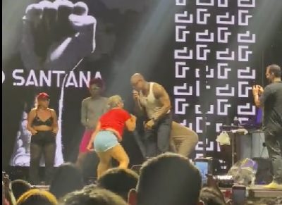 Léo Santana irrita-se com uma fã: "Eu sou casado, respeite a minha esposa"
