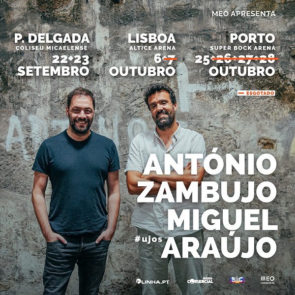 Miguel Araújo e António Zambujo esgotam uma data na Altice Arena e 3 no Super Bock Arena
