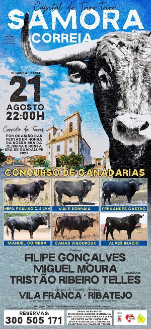 Corrida de touros em Samora Correia com cartel rematado
