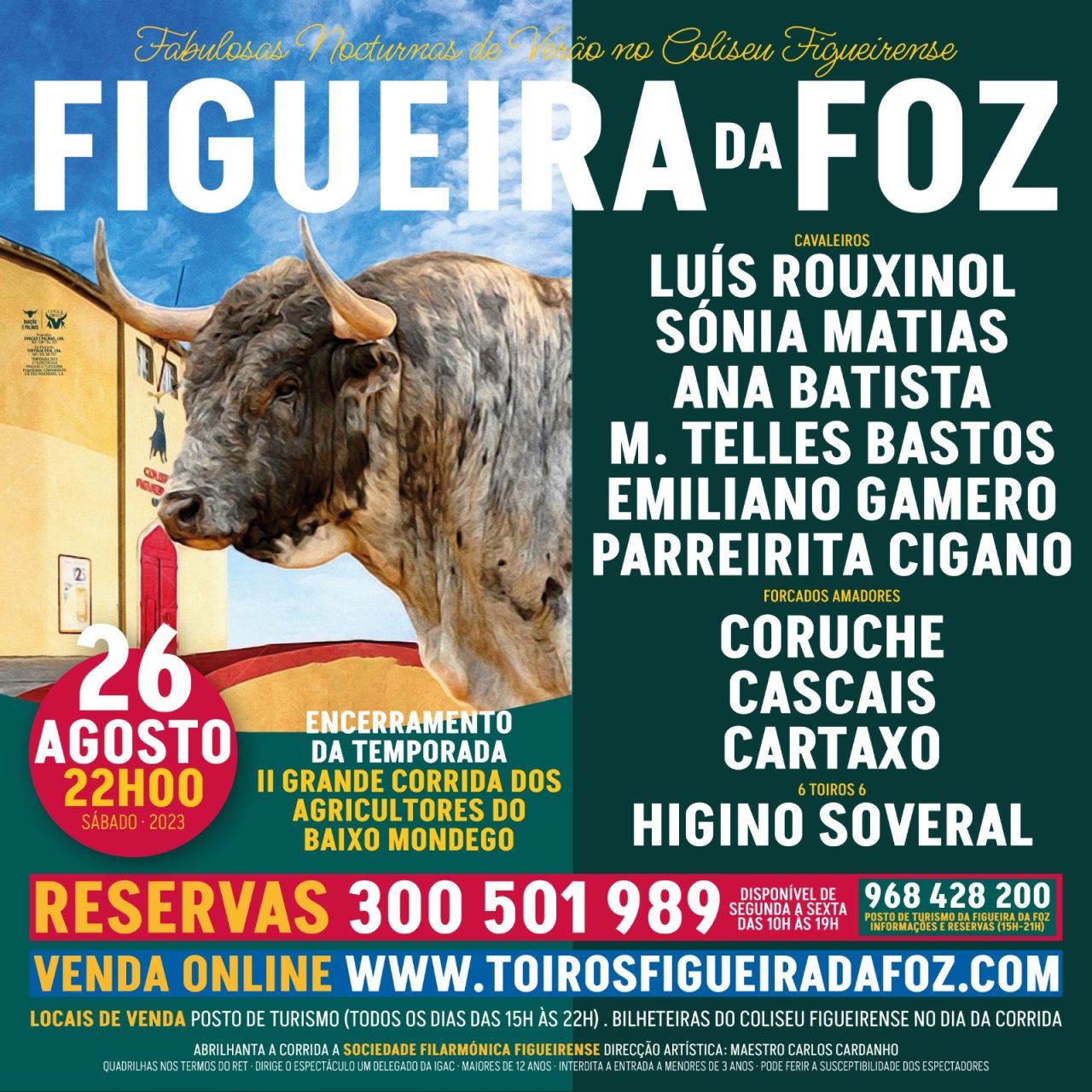 Figueira da Foz: Corrida de Touros a 26 de Agosto