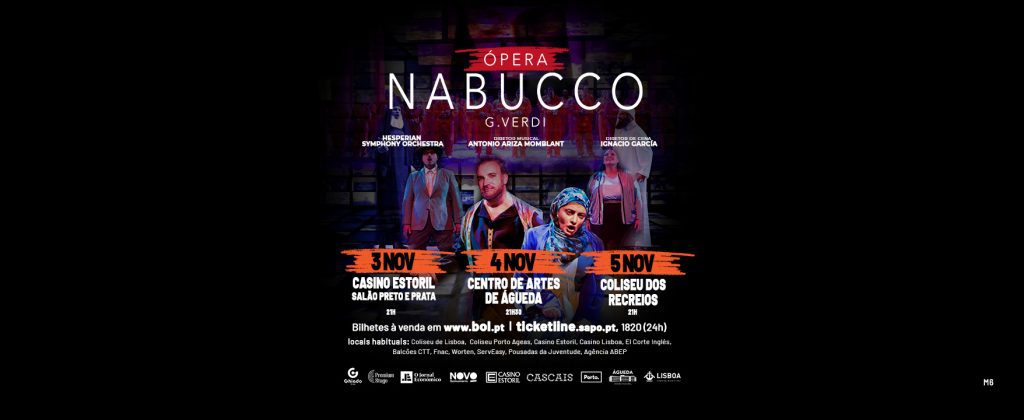 Ópera Nabucco em três salas nacionais