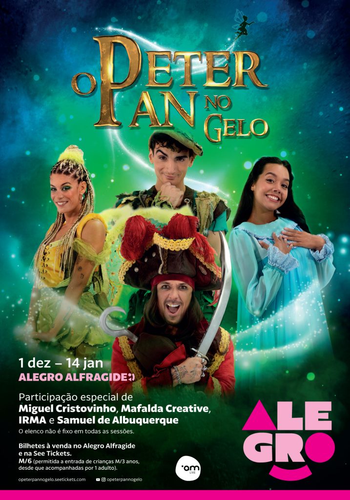 Miguel Cristovinho, Irma, Mafalda Creative e Samuel de Albuquerque em 'O Peter Pan no Gelo'