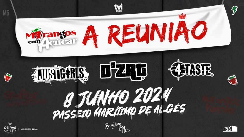 A Reunião: Morangos Com Açúcar junta D’ZRT, 4 Taste e Just Girls no Passeio Maritímo de Algés