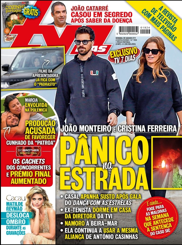 João Monteiro já dorme em casa de Cristina Ferreira, mas ela ainda usa a aliança de Casinhas